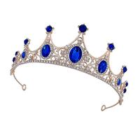 Beavorty De Princesa Con Purpurina De Heno Para Mujer De Boda Con Diamantes De Imitación Accesorio Para El Cabello De Novia