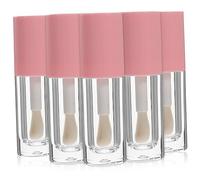 Beavorty De Tubos Vacíos para Brillo De Labios con Varita Contenedores De Brillo Labial Botellas De Aceite Labial 6ml Tubos Transparentes para Cosméticos