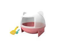 Beavorty decoración de baño de Gato baño Chinchilla casa de baños de conejitos decoración Rosa bañera baño de hámster baño de Animales pequeños Mascota Decorar Arena de baño Tina