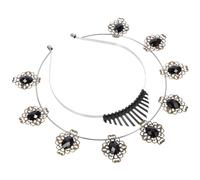 Beavorty Diadema Apertura de Pedrería Diadema Tipo Halo para Fiestas Decoración Cabello de María Gloria Accesorio para Disfraces de Fiesta Hecha de Materiales