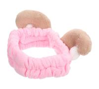 Beavorty Diadema De Cuerno De Oveja Estera Forma De Cuerno Tridimensional Pelo Accesorio De Felpa Pelo Para Lavarse Maquillarse o Ducharse