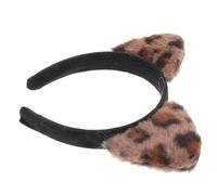 Beavorty Diadema Orejas de Gato y Leopardo para Disfraces y Víspera de Todos, Accesorio para Cabello Femenino, Diadema Aro Ajustable 8.46X6.49 Pulgadas