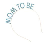 Beavorty Diadema para Futuras Mamás Tiara Feliz Cumpleaños Accesorios para Mamá Lago Azul Ligera para Fiestas y Baby Showers