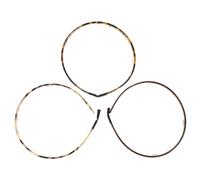 Beavorty Diademas de Acetato Decorativas 3 Piezas Tamaño Compacto Antideslizantes para Niñas y Mujeres Uso Diario Accesorio Cabello Estilo Carey