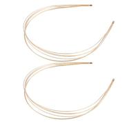 Beavorty Diademas De Metal De Múltiples Capas Para 2 Uds. Diadema De Alambre De Hilera Elástica A La Moda Tocado Capas Accesorios Para El Cabello Diadema Nupcial Para Boda Aro