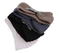 Beavorty Diademas para Mujer 4 Pcs Diadema Ancha de Punto Tocado para Maquillaje Lavarse la Cara Exteriores Accesorios de Cabello