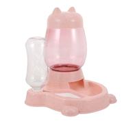 Beavorty Dispensador de Agua Automático para Gatos y Perros Pequeños Cuenco de Plástico, Función de Alimentación Automática y Diseño Antisalpicaduras para Uso Práctico