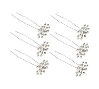 Beavorty Elegante Decoración Para El Cabello De Novia 20 Piezas De Horquillas Para El Cabello De Gypsophila En Forma De U Horquillas Para El Cabello De Novia Para Despedida De Soltera