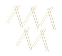 Beavorty Elegante Juego de 10 Horquillas de Metal con Forma de U para El Pelo para Mujer Horquillas Doradas Accesorio para Tocado para Fiestas Y Vida Cotidiana