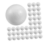 Beavorty Esferas de Espuma para Manualidades 50 Unidades sin Pintar, Ideales para Exhibiciones de Tienda y Proyectos de Arte Escolar