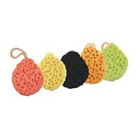 Beavorty Esponja Exfoliante De Baño 3 Unidades Tamaño Mediano Para Unisex Adultos y Niños Uso En Hogar y Viaje Colores Amarillo Verde Naranja
