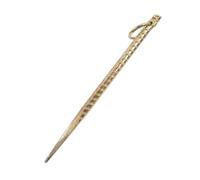 Beavorty Estaca de Amarre para Ganado Anillo Resistente Clavo de Tierra 12.79X0.51In para Vacas Ovejas y Cabras Compatible Cuerdas y Cadenas para Recintos y Acampada