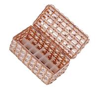 Beavorty Estuche De Exhibición Para Lápiz Labial Estuche De Cristal Artificial