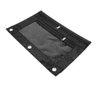 Beavorty Estuche Escolar Grande Transparente Compartimentos Dobles y Cierre de Cremallera, 3 Anillas, Bolsa Organizadora Ligera para Viajes y Oficina