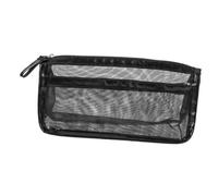Beavorty Estuche Grande para Bolígrafos Negro de Tela Cremallera | Malla Translúcida, Gran Capacidad, para Cosméticos y Útiles, Formato Práctico para Oficina y Viaje