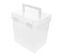 Beavorty Estuche Organizador Portátil para 48 Marcadores con 48 Compartimentos Transparente, Caja Almacenamiento Plástico Ligera para Dibujo al Aire Libre, Portalápices Oficina y Escuela