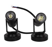 Beavorty Focos LED para Escenario 2 Unidades 1w Luz Clara, Cuerpo Negro, Luces LED Sincronización Musical, bajo Consumo, Ideales para Bares, Discotecas, Bodas y Fiestas