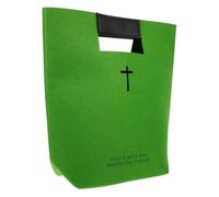 Beavorty Funda de Fieltro para Biblia Diseño de Cruz Hueca, Grande y Ligera, Color Verde sin Etiqueta, Bolso de Mano Multifuncional para Estudio Cristiano y Uso en Iglesia