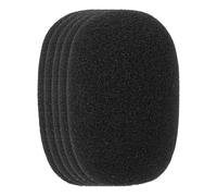 Beavorty Fundas de Esponja para Micrófono Negras 5 Piezas Paravientos para Micrófono Buena Elasticidad y Protección contra Viento y Salpicaduras para Uso Profesional en Equipos de Sonido