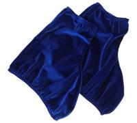 Beavorty Fundas para Patines de Hielo 1 Par Tamaño M Color Azul Real de Poliéster Resistente al Desgaste, Cubiertas Ajustables para Botas de Hockey, Protectores Prácticos para Uso