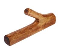 Beavorty Gancho de Pared Vintage de Madera Maciza Marrón, Gancho Decorativo sin Taladro para Abrigos, Llaves y Sombreros, Diámetro 10-20 Mm, Colgador Práctico para Hogar y Oficina