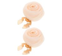 Beavorty Gemelos Cubrebotones Decorativos de Flor de Tela Tridimensional, Desmontables, para Camisa Formal de Mujer, Accesorios Elegantes para Bodas, Fiestas y Eventos, Joyas de Botones