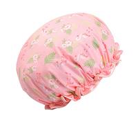 Beavorty gorro de ducha de puntos esponja puff juguetes de baño agua humedas jarra gorro cocinero gorro chef sombrero impermeable shower cap gorro de baño sombrero de cocina rosa