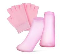Beavorty Guantes De Gel Hidratante Para Mujeres Guantes De Spa Calcetines De Gel Dermatológicos De Loción