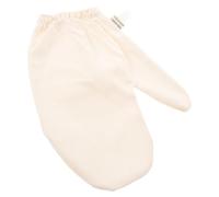 Beavorty Guantes de Masaje de Seda Natural Guantes de Masaje en Seda Secado Rápido Color Beige Muñequera Elástica para Sesiones Profesionales de Spa Mujeres Hombres
