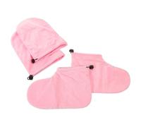 Beavorty Guantes de Parafina y Funda para Parafina para Manos y Pies, Rosa, de Algodón y Fluff, Correa Ajustable, Suaves y Transpirables, para Tareas Domésticas y Actividades Invernales