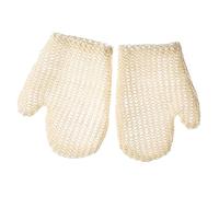 Beavorty Guantes Exfoliantes De Baño 2 Piezas De Sisal Tejido Natural, Tamaño Estándar, Para Exfoliación Corporal, Limpieza Profunda, Uso Diario Ducha y Spa, Aptos Para Todo Tipo De Pieles