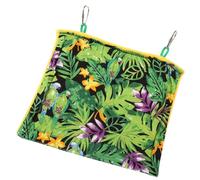 Beavorty Hamaca para Loros y Periquitos Estructura Tipo Jaula, Tejido Cálido y Pequeño Tamaño, Cama Colgante para Pájaros de Invierno, para Jaulas Domésticas y Actividades de Juego