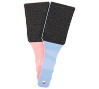 Beavorty Herramienta Exfoliante para Pies de Plástico, 2 Limas de Doble Cara para Pedicura Manual, Adecuado para Piel Seca y Callos, Uso en Ducha y Cuidado Personal