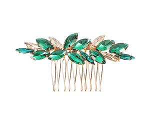 Beavorty Herramientas Para El Cabello Peines Pasador De Novia Peine De Boda Peine De Pelo De Boda De Novia De Hoja Bride Recoger El Cabello Perder Ferroaleaciones Joya Pelo De Flores