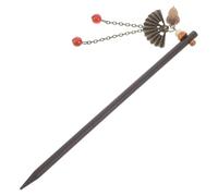 Beavorty Horquilla abanico de frutos secos palillos para cabello largo hanfu chino palillos de pelo accesorios chinos para el cabello para mujeres palo de pelo pasador de pelo de madera