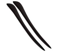 Beavorty Horquilla Antigua de Madera de Ébano Negra 2 Piezas, Palillo Cabello Tradicional Oriental para Moños y Tocados en Festivales como Festival Faroles y Medio Otoño