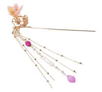 Beavorty Horquilla Pelo Vintage y Larga Retro Perlas y Borlas, Accesorio Clásico Chino Para Mujer y Niña, Estilo Paso Sacudido, Adecuado Para Festivales y Cosplay