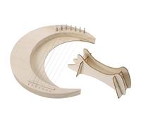 Beavorty Instrumento Musical Arpa de Lira de Madera 7 Cuerdas para Aprendizaje y Uso en Casa