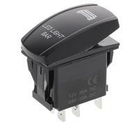 Beavorty Interruptor de Tres Posiciones para Vehículos, Camiones y Caravanas, Interruptor Iluminado Función de Cambio de Modo Continuo para Modificación de Luces LED