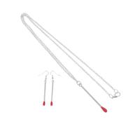 Beavorty Joyería de Palillos para Mujer Pendientes Colgantes y Collar Juego Accesorio Minimalista para Fiestas Cosplay y Diario