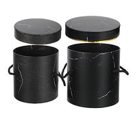 Beavorty Juego De 2 Cajas De Flores Para San Valentín Cestas De Flores Redondas De Cartón Para Envolver Y Arreglos