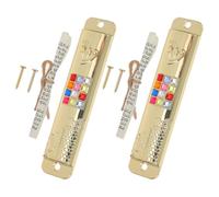 Beavorty Juego de 2 Mezuzás Metálicas Pergamino Kosher, Decoración Religiosa para Puertas en Hogares Judíos