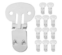 Beavorty Juego de 20 Clips Planos de Acero Inoxidable para Zapatos, Hebillas Decorativas Diy, Abrazaderas Grandes para Accesorios de Calzado, sin Marcas Visibles, Versátiles