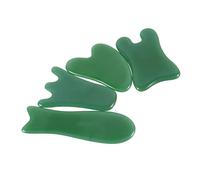 Beavorty Juego De 4 Tableros De Jade Sintético Gua Sha Para Masajes Herramienta De Belleza Para Mujeres Y Niñas