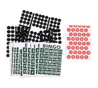 Beavorty Juego de Bingo 1 Set de Papel y Plástico Tarjetas Numéricas para Mejorar Habilidades Sociales y Pensamiento Crítico para Fiestas Sociales