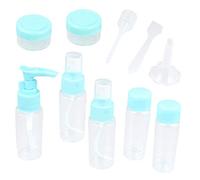 Beavorty Juego de Botellas Dispensadoras 11 Piezas Pequeñas Recargables Portátiles para Cosméticos Lociones y Agua para con Bolsa de Almacenamiento