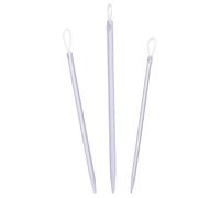 Beavorty Juego de Enhebradores de Lana para Tejer 3 Piezas, Agujas de Coser Pequeñas y Ligeras de Diferentes Tamaños, Herramienta Manual para Labores de Tejido, Costura y Bricolaje,