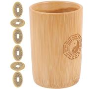 Beavorty Juego Profesional de Monedas Chinas de Cobre para Adivinación Cubo de Bambú y Diagramas, Adecuado para Cálculo de Feng Shui y Aprendizaje del I Ching