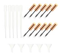 Beavorty Kit de 20 Tubos de Rímel Vacíos con Embudos y Varitas para Pestañas de Plástico Portátil y Reutilizable para Uso en Casa y Viaje