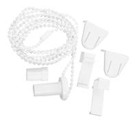 Beavorty Kit de Accesorios para Persianas Enrollables de Plástico Blanco, Controlador de Cadena de Cuentas Simple y Resistente para Sala y Dormitorio, 6 Piezas